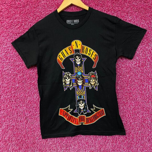 Guns N' Roses Appetite For Destruction Rock Band T-Shirt Small - Picture 1 of 4